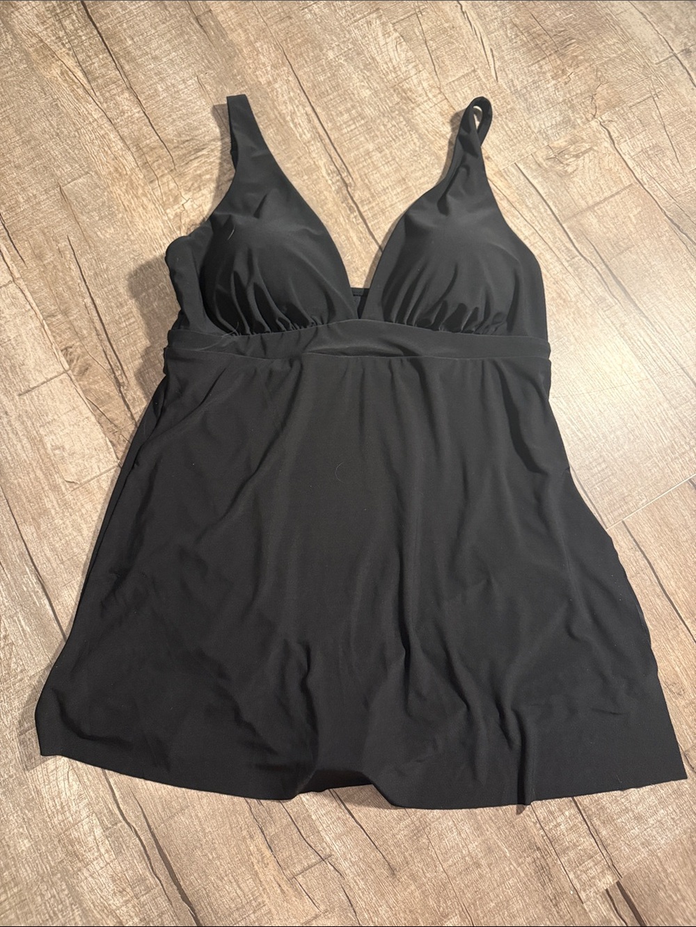 Aqua Green Black One-Piece Swimdress